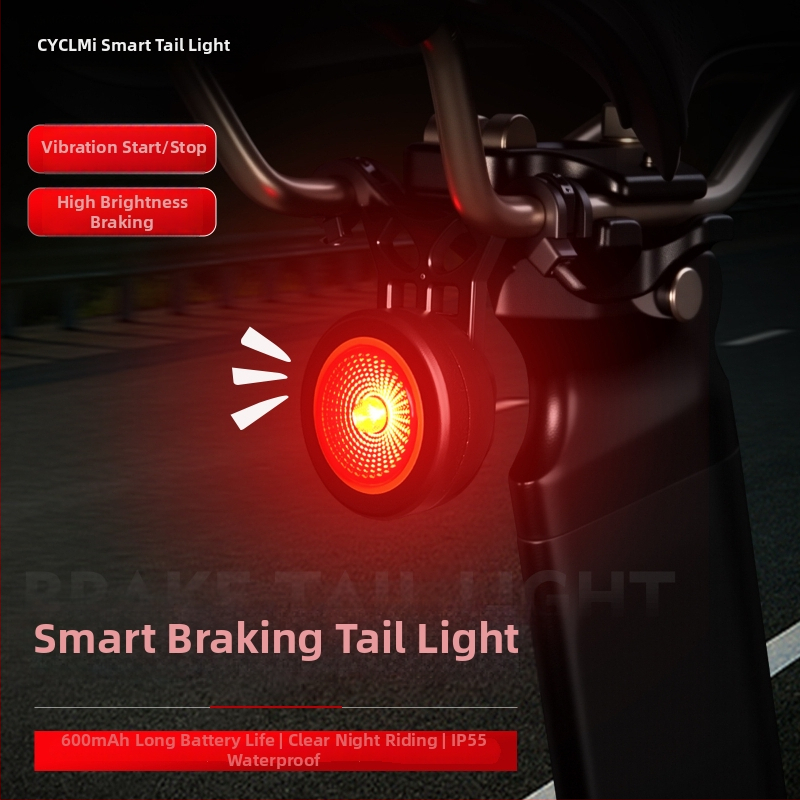 NQY139 Išmanus galinis žibintas dvirčiui ir kalnų dvirčiams su indukcinio kelio įspėjimu - Cyclami