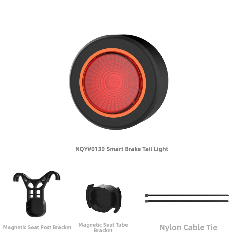 NQY139 Išmanus galinis žibintas dvirčiui ir kalnų dvirčiams su indukcinio kelio įspėjimu - Cyclami