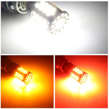 Autó LED féklámpa 1156/1157/T20, 81 SMD, 12V, 660 lm, élettartam 5000+ óra