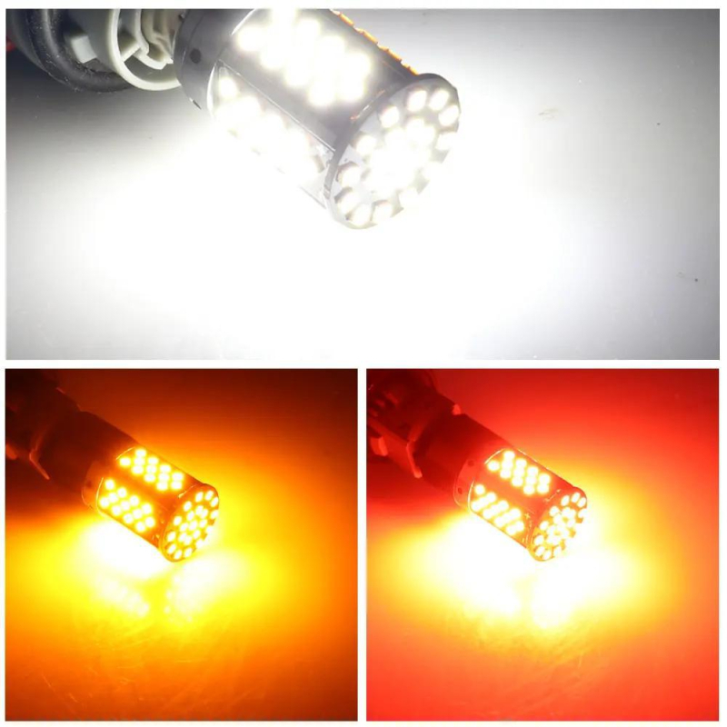 Autó LED féklámpa 1156/1157/T20, 81 SMD, 12V, 660 lm, élettartam 5000+ óra