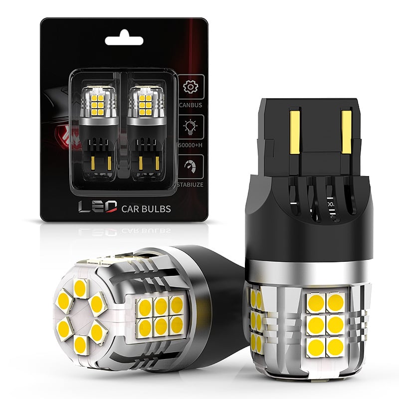 LED svjetlo za pokazivač smjera automobila 7443/7440, 7.5W, 12-16V, 6500K, 3030 SMD, nova integrirana osnova