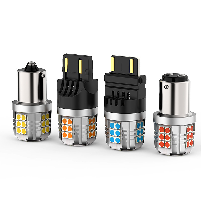 LED svjetlo za pokazivač smjera automobila 7443/7440, 7.5W, 12-16V, 6500K, 3030 SMD, nova integrirana osnova