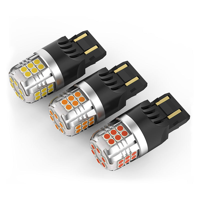 LED svjetlo za pokazivač smjera automobila 7443/7440, 7.5W, 12-16V, 6500K, 3030 SMD, nova integrirana osnova