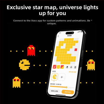 XOSS Walker užpakalinis žibintas dviračiams su DOT-MATRIX LED, stabdžio įjungimo įspėjimas, tinkamas kelių ir kalnų dviračiams, naktiniam važiavimui