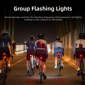 XOSS Walker užpakalinis žibintas dviračiams su DOT-MATRIX LED, stabdžio įjungimo įspėjimas, tinkamas kelių ir kalnų dviračiams, naktiniam važiavimui