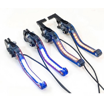 Ručka kočnice za motocikl CNC obrađena, podesiva, s dodatkom za pokazivače smjera (FACOK SCSB_23, univerzalno za motocikle)