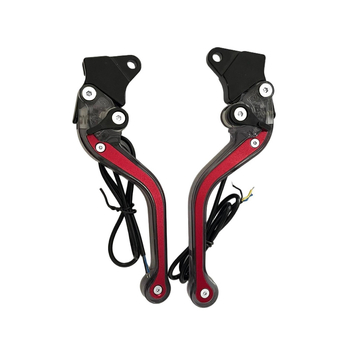 Ručka kočnice za motocikl CNC obrađena, podesiva, s dodatkom za pokazivače smjera (FACOK SCSB_23, univerzalno za motocikle)