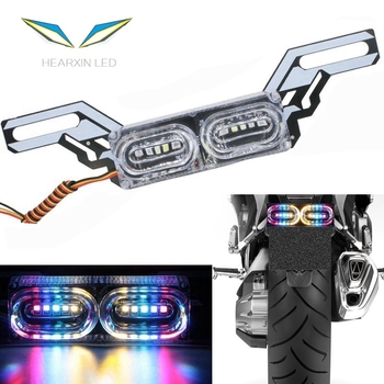 Far LED pentru motocicletă electrică cu semnalizare intermitentă și lumină de frână, carcasă din aluminiu, IP68, 40W, 12-80V, CREE LED