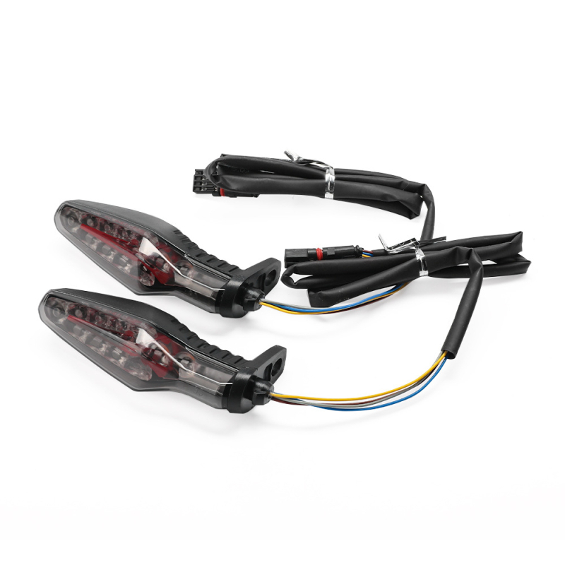 LED pokazivač smjera za BMW S1000RR / R1250GS – model M21, 12V, BS/PC; Snaga: pokazivač 1W, vozačko svjetlo 0.24W, kočnica 1.68W; primjeni modeli: F900GS, R1300GS, S1000RR, S1000XR, R1250GS ADV