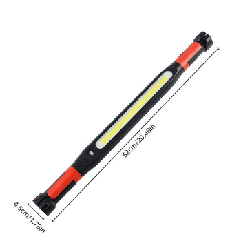 COB LED duga svjetiljka za rad s trakom, USB punjiva, magnetni nosač, 360° rotacija, vodootporna, snop do 500 m, ručna inspekcijska i popravna svjetiljka