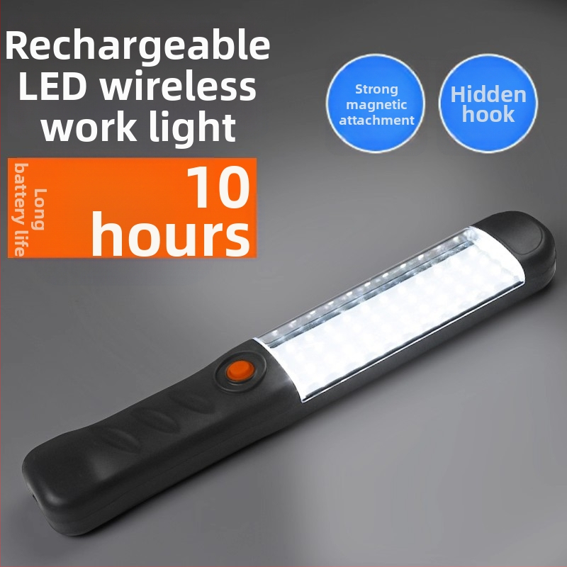 LED lauko įkraunama darbo šviesa, 1800 mAh baterija, 300 mW galia, LED šaltinis, diapazonas iki 50 m