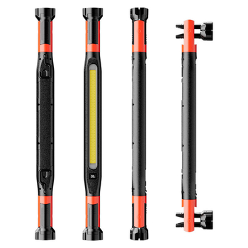 Lumină de lucru LED – Multifuncțională, magnetică pliabilă, USB reîncărcabilă, Lanternă portabilă pentru exterior; 20W, 2000mAh, ABS