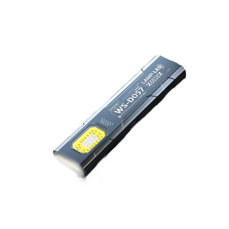 Мини преносим LED фенерче с ръчна въртяща се дръжка, магнитно закрепване, ултра тънък, банка за захранване