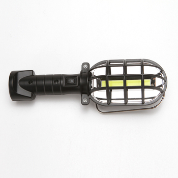 Lampă LED pentru camping cu grilă, portabilă, alimentată cu baterie, 3W, multifuncțional