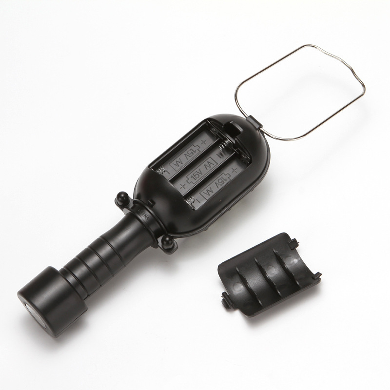 Lampă LED pentru camping cu grilă, portabilă, alimentată cu baterie, 3W, multifuncțional