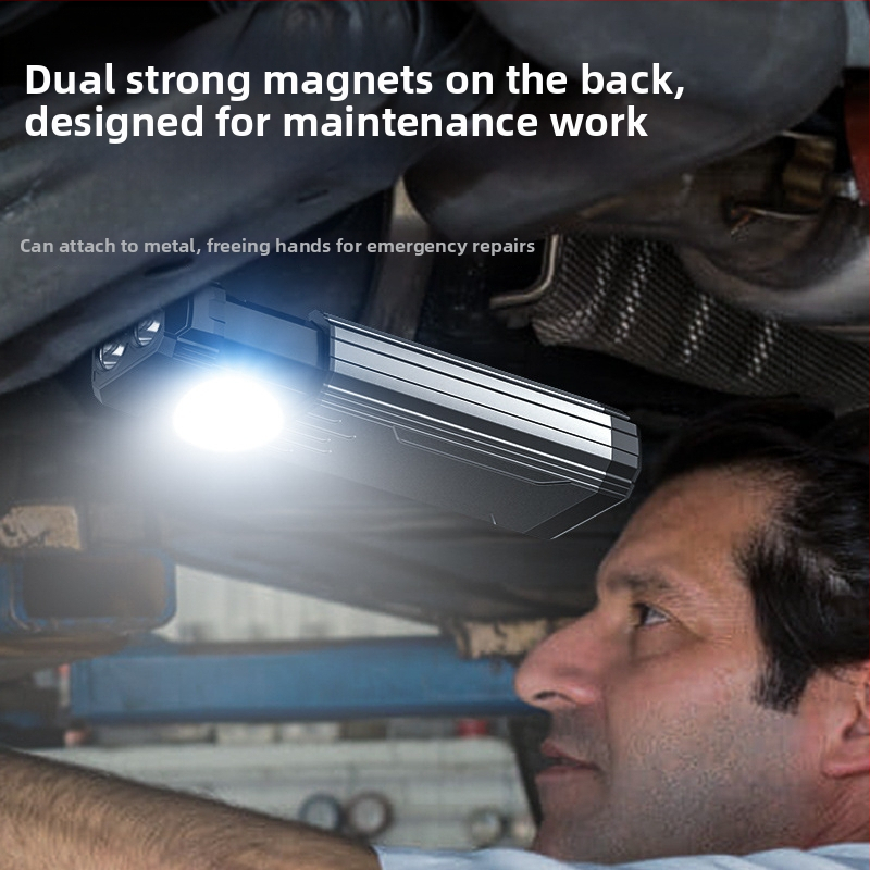 Преносимо COB LED работно осветление и къмпинг фенерче — 4000mAh, 4,5 ч заряд, 266 g, CE сертифициран