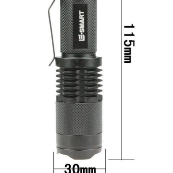 Fener LED pentru exterior – rază lungă, rezistență înaltă, corp din aliaj de aluminiu (LED, 10W, 4000mAh baterie)