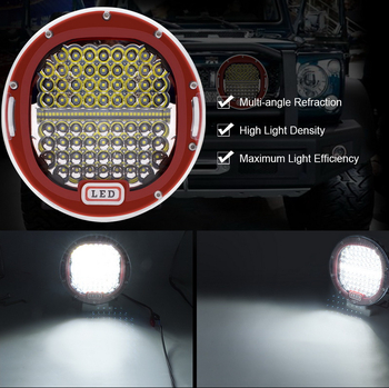 LED lumină de lucru pentru off-road și uz industrial, 300W, 9-30V, 30000 lm, 6000K, aliaj de aluminiu turnat