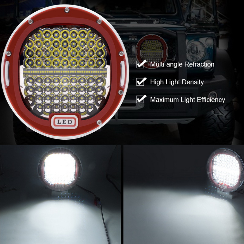 LED lumină de lucru pentru off-road și uz industrial, 300W, 9-30V, 30000 lm, 6000K, aliaj de aluminiu turnat