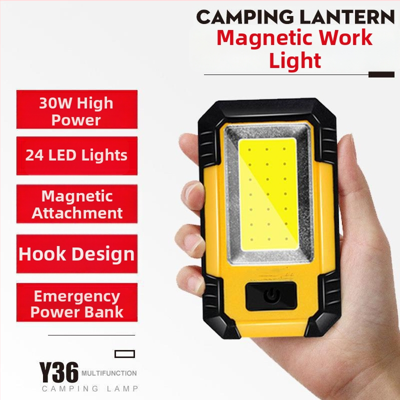 LED COB pracovné svetlo s nabíjaním USB, 10W, 3.7V, 4000mAh