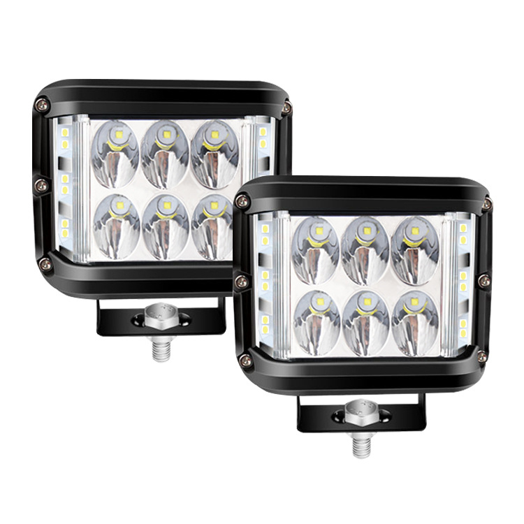 Lumină de lucru LED, iluminare pe trei fețe, 36W, 12V, 4800 lm, 6000K