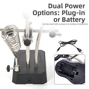 Λαμπτήρας LED με μεγεθυντικό φακό για επισκευές πλακετών, περιστροφή 360°, εξοικονόμηση ενέργειας