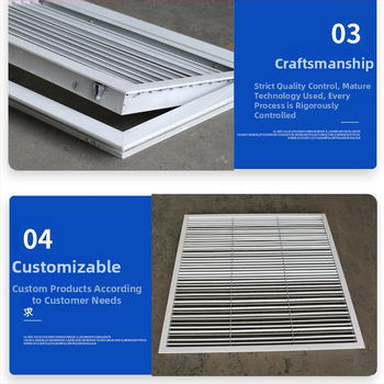 Alumiiniumisulamist lamellidega õhuväljavool, ühekihiline, tagasõidukanal filtriga, avatud kontrollport, õhu sisend välisseinal, veekindel