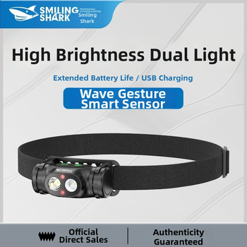 Многофункционална взривоустойчива челна лампа с жестов сензор, LED осветление, ABS корпус, батерия 800–5000 мАч, зареждане, обхват 100–200 м