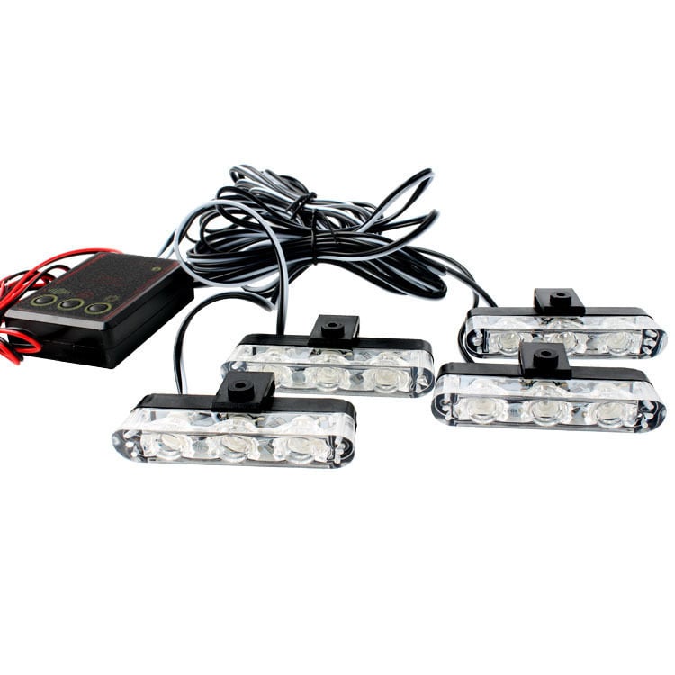 Автомобилно мигащо светло с клип, 12 LED, модел 9103-4, 12 V, 27 W, 1200 lm