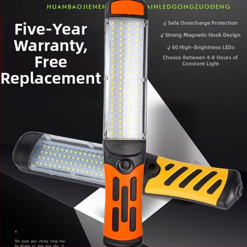 Rokas vadāms uzlādējams darba gaismas lukturis auto remontam ar kabeli – LED, 100W, 5000 lm, IP65, 3.7V