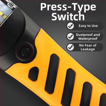 Rokas vadāms uzlādējams darba gaismas lukturis auto remontam ar kabeli – LED, 100W, 5000 lm, IP65, 3.7V