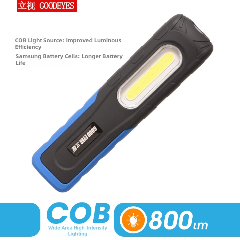 Salokāma LED darba lampa auto kopšanai (auto mazgāšana un remonts), COB LED, 220V, 10W, 800 lm, 45° staru leņķis