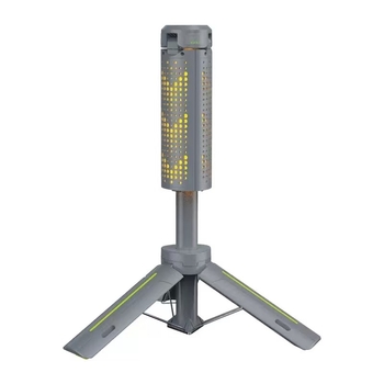 Polaris lampă de camping, LED telescopic, moduri alb, cald, roșu; bază magnetică; display digital; 30W; 8000mAh