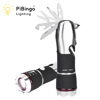 Lanternă LED de buzunar cu focalizare telescopică, iluminare înaltă, modelul 807; putere 1W, flux luminos maxim 100 lm, baterie 3xAAA, IP44 rezistent la apă