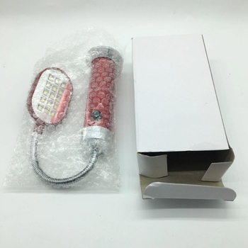 Lampă de lucru LED flexibilă cu magnet, 15 LED, rotație la 360°, alimentare pe baterie, aliaj de aluminiu