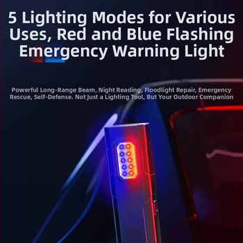 Ručná baterka s magnetickou základňou, 3W LED, životnosť LED 99999 h, vodotesná