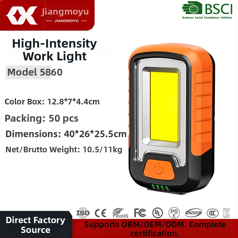 Prijenosna COB radna svjetiljka s magnetskim nosačem, 20W, 3600mAh baterija, COB LED, uključen punjač
