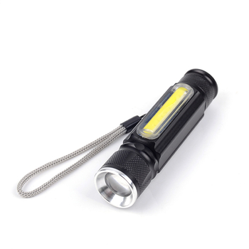 XML T6 lanternă USB reîncărcabilă cu COB, lampă de lucru și LED de inspecție, 10W, corp din aluminiu, încărcare USB, rază până la 200 m, multifuncțional