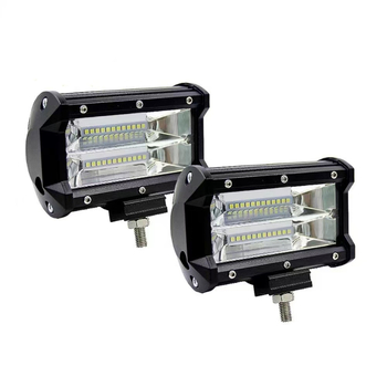 5-inčna LED radna svjetiljka za automobil, 24 LED, 72W, dvostruki red, bočno svjetlo, off-road reflektor