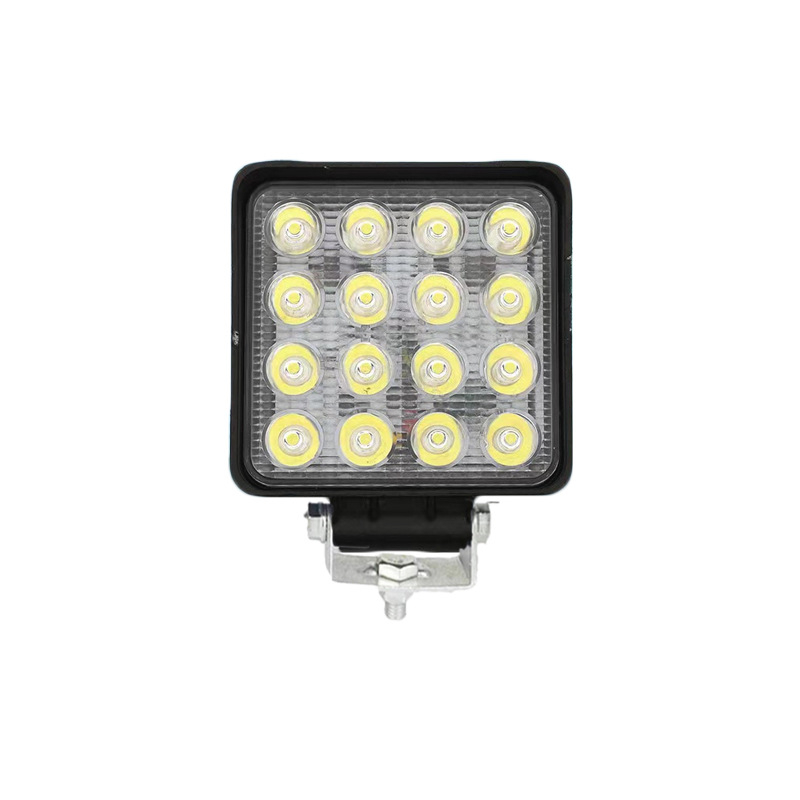 LED работна светлина за екскаватор и палетна количка - 48W, 12-80V, 2000 lm, 5000 ч, корпус от алуминий и PC, модел Y-F16