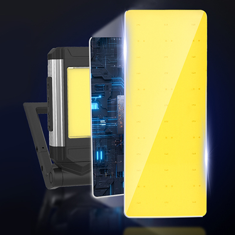 LED radna svjetiljka za auto s COB, XPE i crvenim LED-om, sklopivi kuka i magnet, 2800 mAh baterija, punjenje, 360° rotacija, višenamjenska