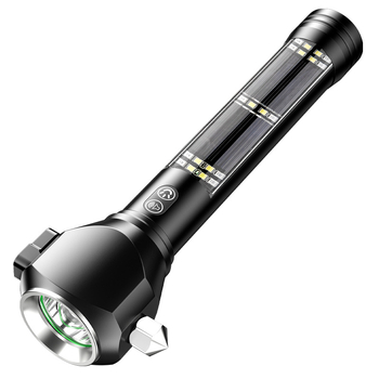 Automobilski višefunkcijski sigurnosni čekić s LED radnom svjetiljkom i razbijačem stakla, 10W, 2000 mAh, svjetlost preko 350 lm, ugrađeni Power Bank