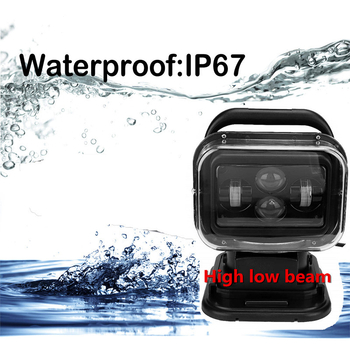 60W LED светлина за офроуд с 180° въртене и дистанционно управление, 12–24V, модел OH849