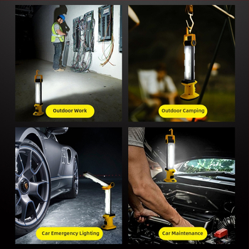 Работна лампа за автомобили – сгъваща се магнитна LED лампа за ремонт ( Ks-5075b; 3.7V; 2A; 1700 lm; 10000 h )