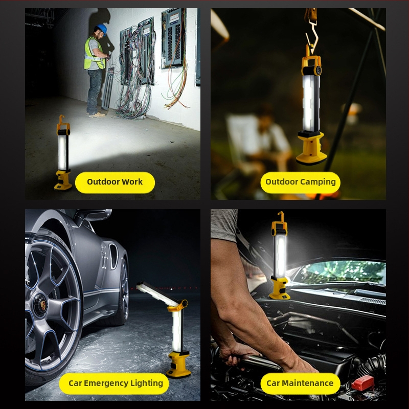 Работна лампа за автомобили – сгъваща се магнитна LED лампа за ремонт ( Ks-5075b; 3.7V; 2A; 1700 lm; 10000 h )