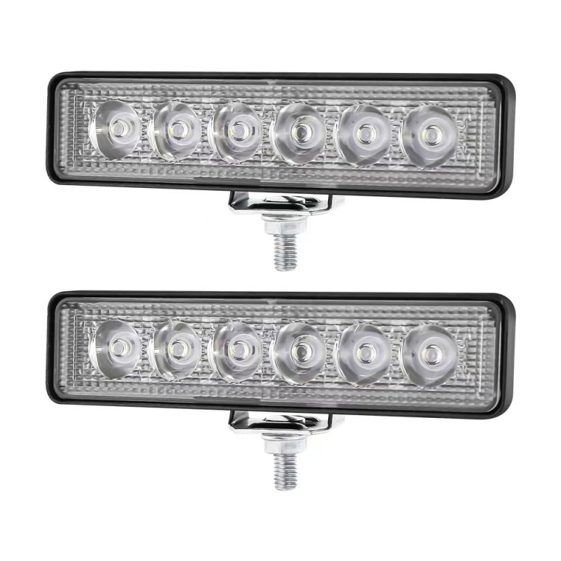 LED radna svjetiljka za off-road vozilo, 18W, 12V, 6 LED, jednoredna, s lećom