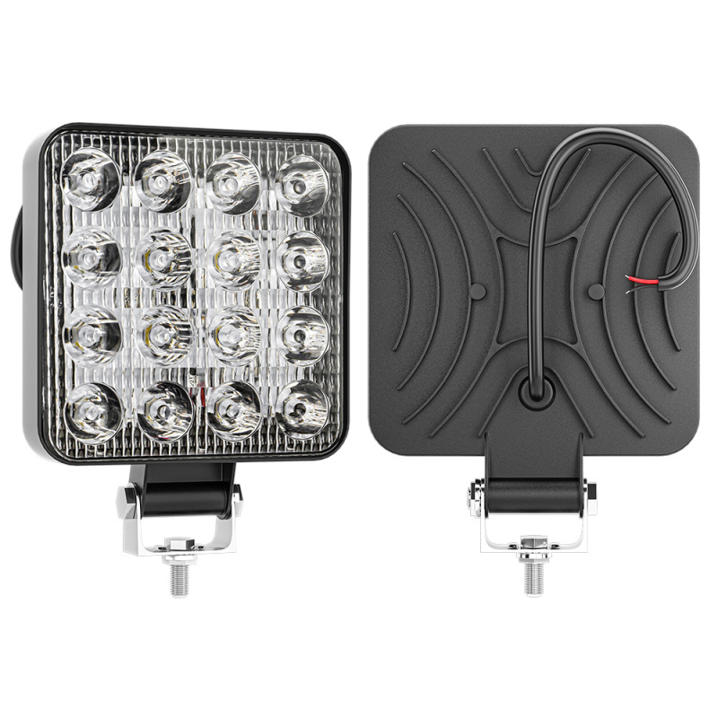 Универсална автомобилна LED работна светлина, 16LED, 48W, 9-80V, 3000LM, 6000K