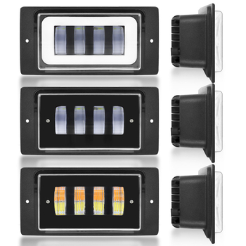 4‑LED elülső ködfény lámpa motorkerékpárhoz és univerzális autó LED fényszóró, modell Lada 4LED, 9–36V, 6000 lm, 3500–6000 K, élettartam 50 000 óra