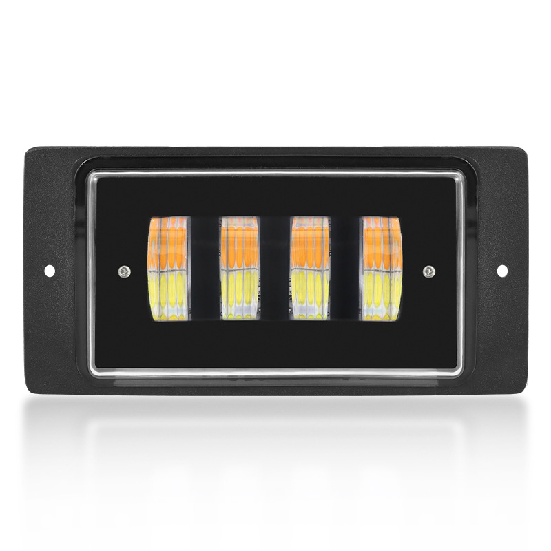 4‑LED elülső ködfény lámpa motorkerékpárhoz és univerzális autó LED fényszóró, modell Lada 4LED, 9–36V, 6000 lm, 3500–6000 K, élettartam 50 000 óra