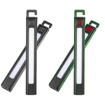 Mágneses összecsukható munka lámpa újratölthető LED-del, 3W, beépített Li-ion akkumulátor, többfunkciós vonalzó, kültéri használatra